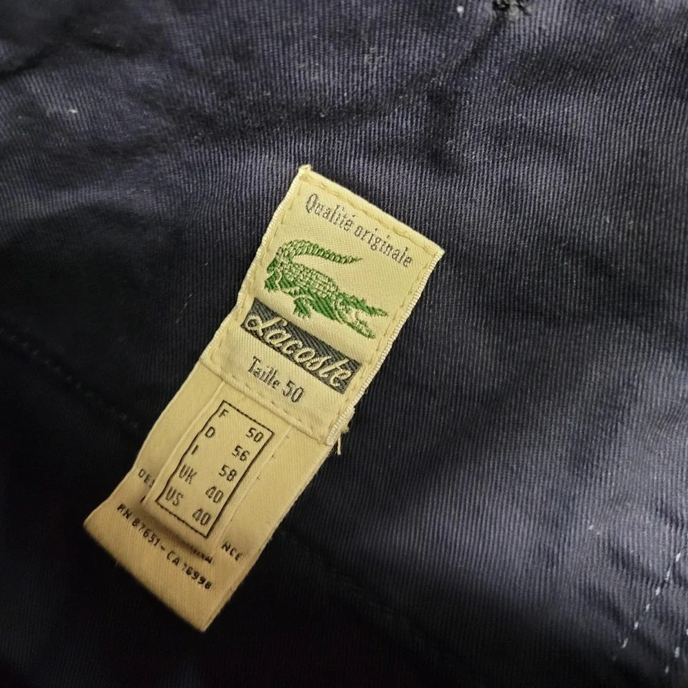Lacoste Shorts Mens 40 Black‎ Classic Fit Chino Twill Cotton Golf Preppy Casual